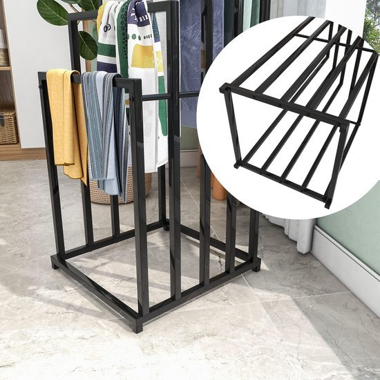 550x550-26815.jpg Unyqoos® Vrijstaande handdoekhouder met vijf niveaus voor badkamergebruik en meer