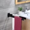 Unyqoos® Dubbele roestvrijstalen handdoekhouder voor badkamer en keuken van 40 cm