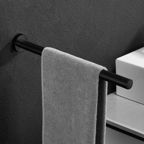 Unyqoos® Moderne Roestvrijstalen Handdoekhouder voor Badkamer en Keuken - 40 cm, Matzwart