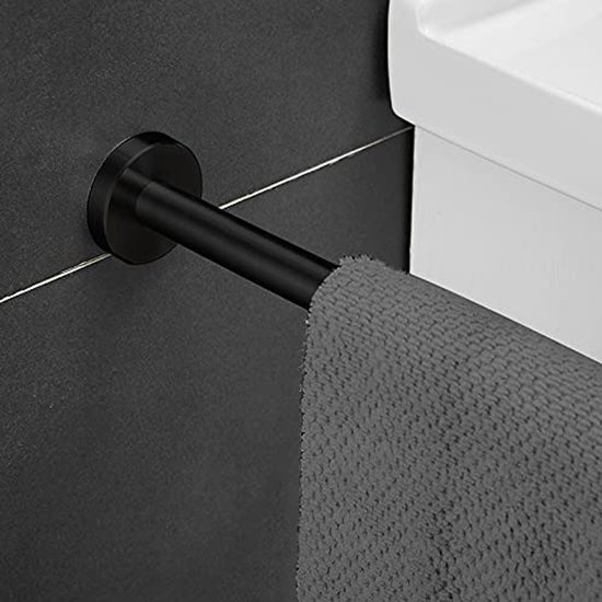 550x550-26848.jpg Unyqoos® Moderne Roestvrijstalen Handdoekhouder voor Badkamer en Keuken - 40 cm, Matzwart