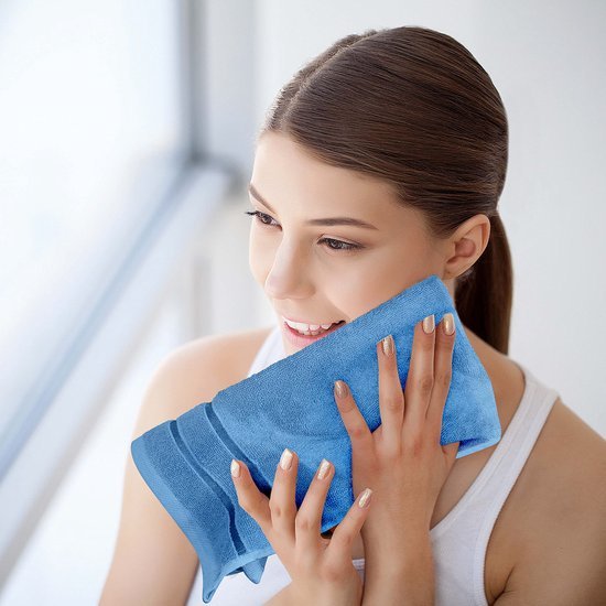 Unyqoos ® Luxueuze 8-delige Handdoekenset met Hoog Absorptievermogen en Sneldrogende Eigenschappen