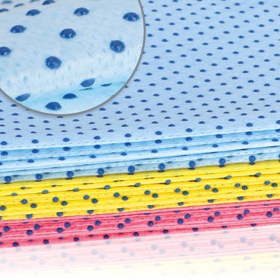 Unyqoos® Set van 12 Antibacteriële Reinigingsdoeken met Krachtige Kopervezels en Noppentechnologie