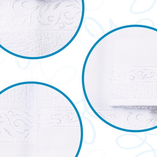 Unyqoos® Complete Set Gastendoeken met Borduurinzet voor Elegante Badkamerdecoratie