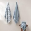 550x550-26957.jpg Unyqoos® Zachte en luxe jacquard handdoekenset van 100% gekamd katoen voor badkamer