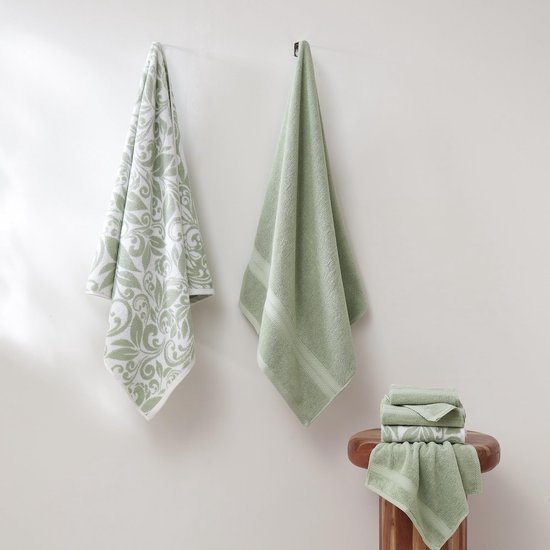 Unyqoos® Jacquard Handdoekenset van Zacht Katoen voor Luxe en Comfort in de Badkamer