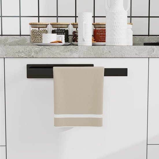Unyqoos® Stijlvolle en ruimtebesparende handdoekhouder van roestvrij staal voor badkamer