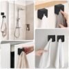 550x550-27069.jpg Unyqoos® Set van vier zelfklevende handdoekhouders voor keuken en badkamer