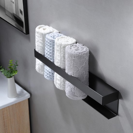 Unyqoos® Roestvrijstalen zelfklevende handdoekhouder voor badkamer en keuken