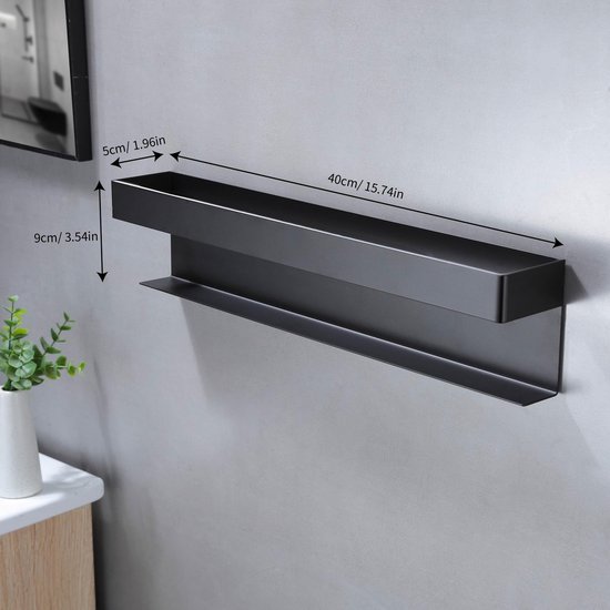 Unyqoos® Roestvrijstalen zelfklevende handdoekhouder voor badkamer en keuken