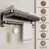 Unyqoos® Zelfklevende roestvrijstalen handdoekhouder zonder boren voor badkamer en keuken