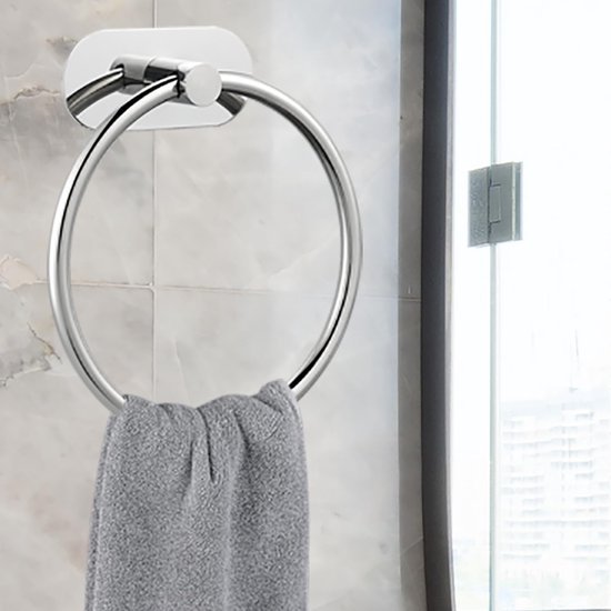 Unyqoos® Zelfklevende handdoekring voor badkamer en keuken zonder boren