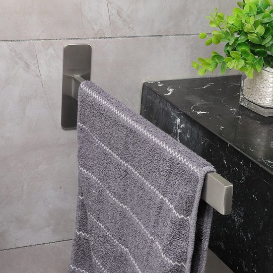 550x550-27162.jpg Unyqoos® Zilveren zelfklevende handdoekhouder van roestvrij staal voor badkamer en keuken