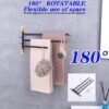 550x550-27178.jpg Unyqoos® Stijlvolle en ruimtebesparende handdoekhouder met drie draaibare armen