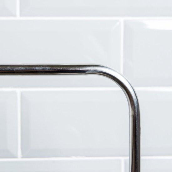 Unyqoos® Vrijstaande handdoekhouder met drie niveaus in chroom voor badkamer