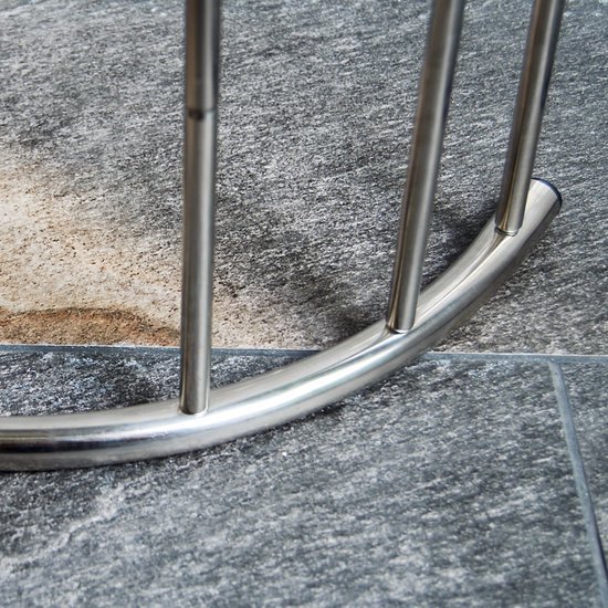 Unyqoos® Vrijstaande handdoekhouder met drie niveaus in chroom voor badkamer