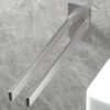 Unyqoos® Roestvrijstalen zelfklevende handdoekhouder met twee armen voor badkamer en keuken
