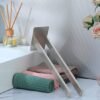 Unyqoos® Roestvrijstalen zelfklevende handdoekhouder met twee armen voor badkamer en keuken
