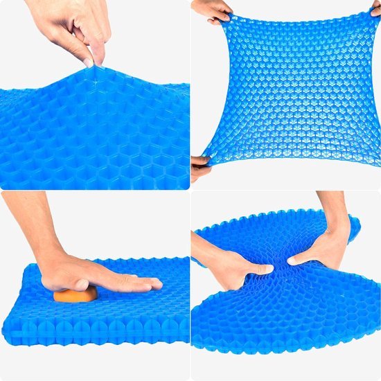 Unyqoos ® Ergonomisch Comfort Gel Zitkussen voor Stuitbeenpijn en Ondersteuning