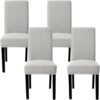 Unyqoos ® Elegant Stretchbare Stoelhoezen Set van 4 voor Diverse Interieurs, Wasbaar en Afneembaar