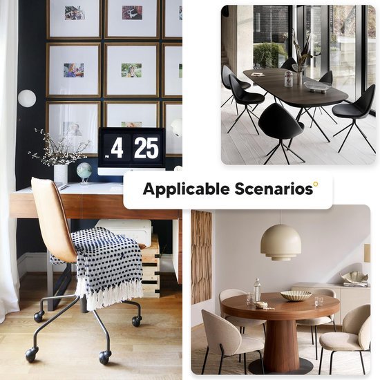 Unyqoos ® Universele Stretch Stoelhoezen voor Verschillende Gelegenheden, Set van 4, Bruin, Maat L