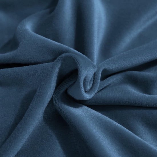 Unyqoos ® Set van Vier Luxe Fluwelen Stoelhoezen voor Diverse Gelegenheden in Koningsblauw