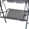 Unyqoos ® Weerbestendige en Gemakkelijk te Installeren Tuinschommel Stoelhoes voor 2- en 3-Zits Schommelstoelen in Grijs