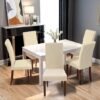 Unyqoos ® Set van 4 Elegante en Elastische Stoelhoezen voor Diverse Gelegenheden