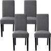 Unyqoos ® Elastische Stoelhoezen Set van 4 voor Eetkamerstoelen en Meer, Wasbaar en Afneembaar