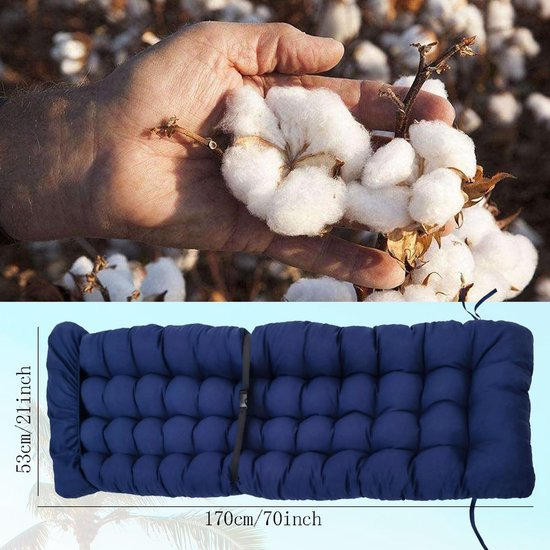 Unyqoos ® Luxe Comfortabel Ligkussen voor Binnen- en Buitengebruik met Extra Dikke Vulling en Antislip Design