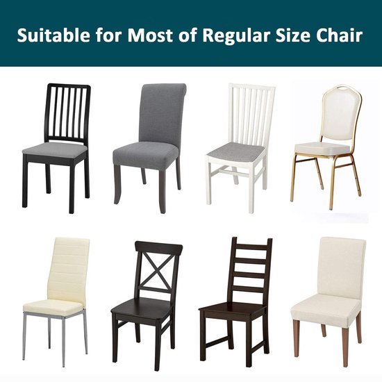 Unyqoos ® Luxueuze Fluwelen Stoelhoezen voor Eetkamerstoelen - Uitrekbaar en Wasbaar, Set van 2