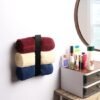 550x550-27488.jpg Unyqoos® Zelfklevende handdoekhouder zwart 22 cm voor badkamer en keuken