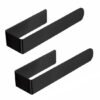 Unyqoos® Zelfklevende zwarte handdoekhouders set van 2 voor badkamer en keuken