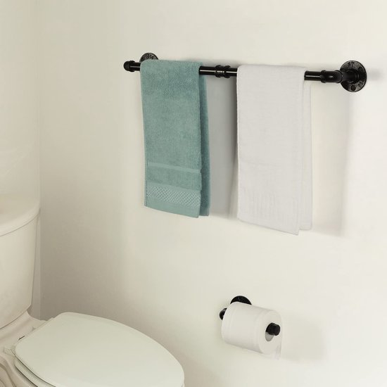 Unyqoos® Complete set van badkameraccessoires met industriële look voor een moderne inrichting