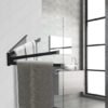 Unyqoos® Wandgemonteerde handdoekhouder met draaibare armen voor keuken en badkamer