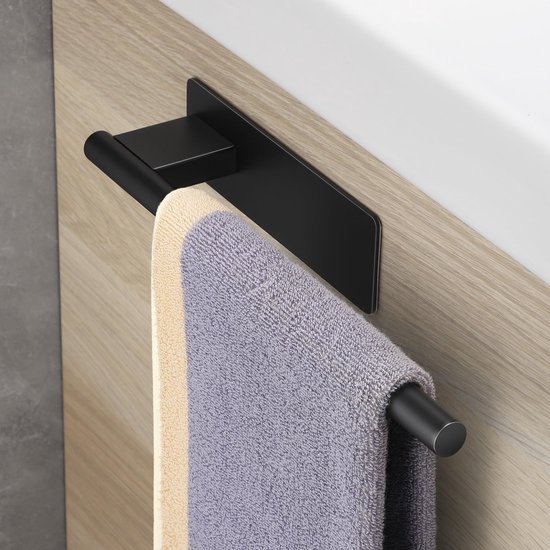 Unyqoos® Zelfklevende handdoekhouder van roestvrij staal voor badkamer en keuken