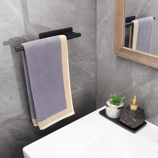 Unyqoos® Zelfklevende handdoekhouder van roestvrij staal voor badkamer en keuken