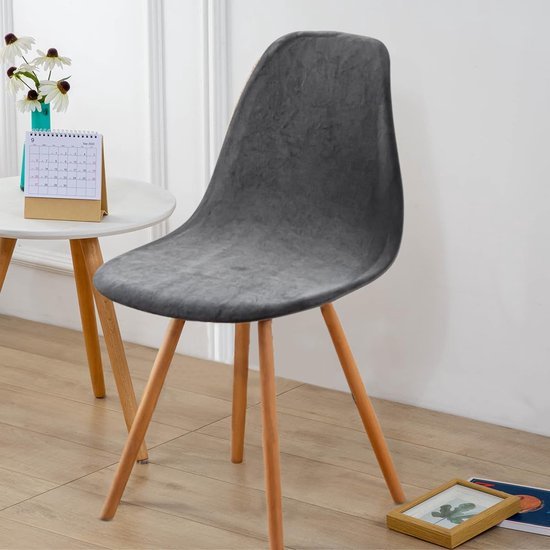 550x550-27593.jpg Unyqoos® Set van 4 elegante grijze fluwelen stoelhoezen voor een stijlvolle eetkamer