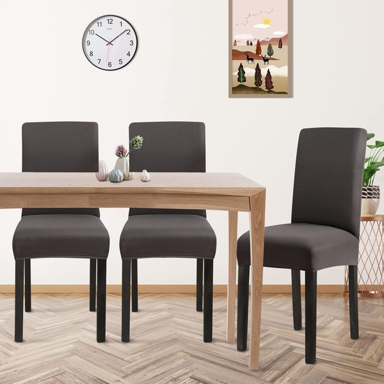 Unyqoos® Waterafstotende en rekbare stoelhoezen set van zes voor diverse interieurs