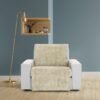 Unyqoos® Universele en veelzijdige hoes voor eenzitter sofa met eenvoudig aan te brengen ontwerp