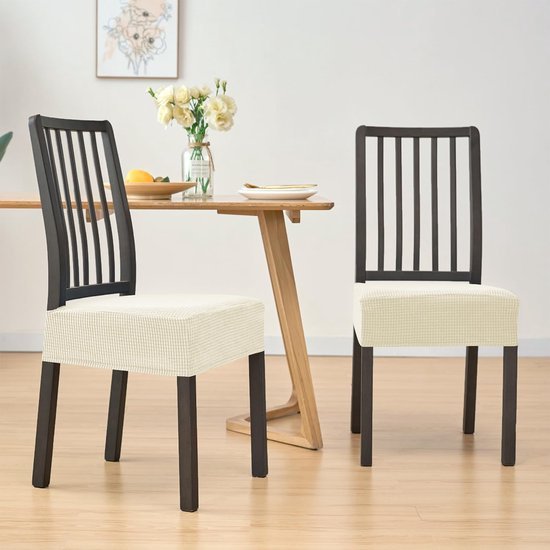 550x550-27640.jpg Unyqoos® Set van 4 elastische stoelhoezen in beige voor eetkamer en evenementen