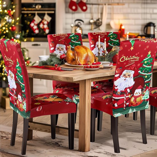 550x550-27657.jpg Unyqoos® Set van 46 veelzijdige kerststoelhoezen met feestelijke motieven en elastische pasvorm