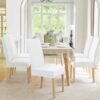 550x550-27663.jpg Unyqoos® Set van 6 Elastische Fluwelen Stoelhoezen voor Bescherming en Stijl in Diverse Omgevingen