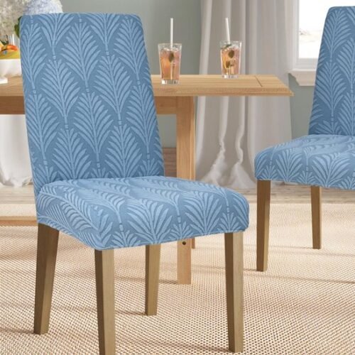 550x550-27666.jpg Unyqoos® Set van 6 Elegante Stretch Stoelhoezen voor Diverse Stoelen en Gelegenheden in Blauw