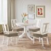 Unyqoos® Set van 4 elastische stoelhoezen voor eetkamerstoelen in stijlvolle jacquard