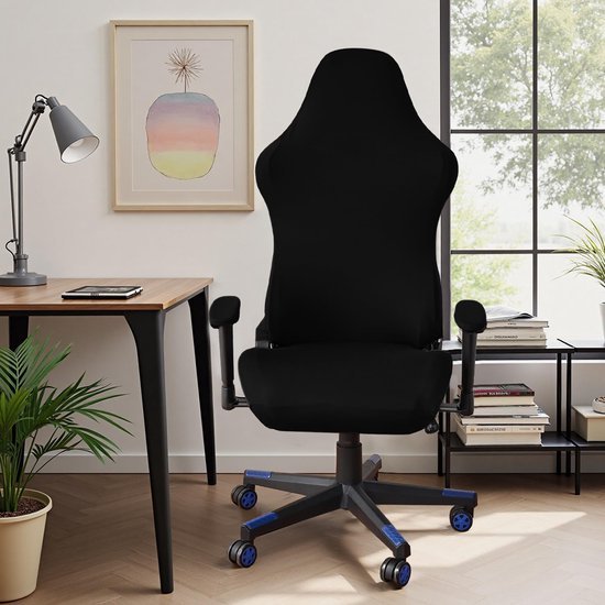 Unyqoos® Rekbare stoelhoes set voor gaming- en bureaustoelen met armleuningbescherming