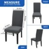 550x550-27738.jpg Unyqoos® Set van 2 Grijze Elastische Stoelhoezen voor Eetkamer en Woonkamer