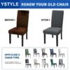 550x550-27743.jpg Unyqoos® Set van 2 Grijze Elastische Stoelhoezen voor Eetkamer en Woonkamer