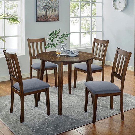 550x550-27746.jpg Unyqoos® Waterdichte jacquard stoelhoezen set van 4 voor eetkamerstoelen
