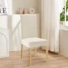550x550-27754.jpg Unyqoos® Set van 6 Rekbare Fluwelen Stoelhoezen voor Schommelstoelen, Eetkamer en Bruiloften in Beige