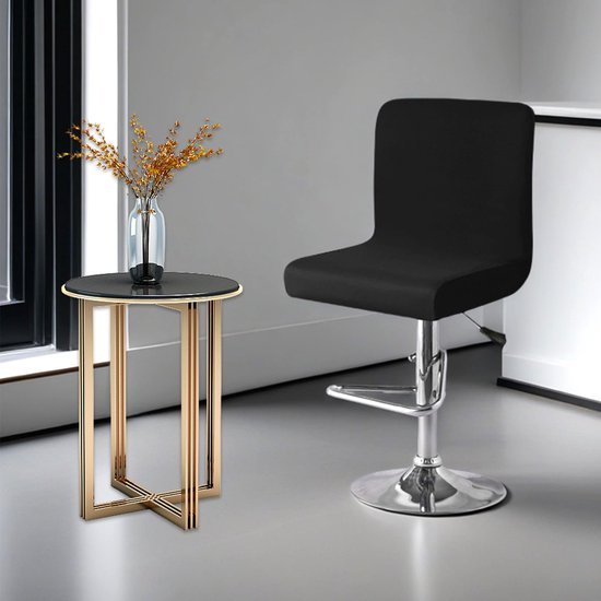 550x550-27764.jpg Unyqoos® Set van 4 zwarte stretch stoelhoezen voor eetkamerstoelen met rugleuning